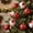 Red, variant on Msgweeeg Christmas Ornaments Sets Christmas Decorations 12Pcs 6cm Sequin Foam Christmas Baubles Hanging Ornament Set