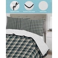 thumbnail image 4 of Quilts Twin Size, Green Beige Buffalo Plaid Soft Comforter Bedding Set for Bed, Farmhouse Checkered Lightweight Quilted Bedspread with Pillow Cover(2 Pieces) for All Season, 68x86 Inch, 4 of 6