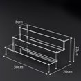 thumbnail image 3 of Stylish Transparent Acrylic Display Stand For Jewelry And Perfume Organization 3 Layers 50Cm, 3 of 9