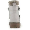 thumbnail image 2 of Cliffs by White Mountain Womens Marlee Faux Suede Combat & Lace-up Boots, 2 of 3
