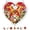 Red, variant on Yardvibe Acrylic Heart Shaped Puzzle Suncatcher, 83 Pieces, 7.48" Butterfly Sun Catchers Puzzle, DIY SunCatchers Puzzles Window Hanging, Home & Garden Decor (Blue)