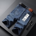 thumbnail image 7 of Summer Men Short Denim Jeans Thin Casual New Cool Pants Short Elastic Daily High Quality Trousers New Arrivals, 7 of 7