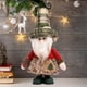 thumbnail image 4 of Aooww Christmas Decorations Figurine Telescopic Length Christmas Ornament Snowman Reindeer Santa Claus Plaid Standing Home Decorations Doll Soft Door Window Table Tree Holiday Decor, A, 4 of 6