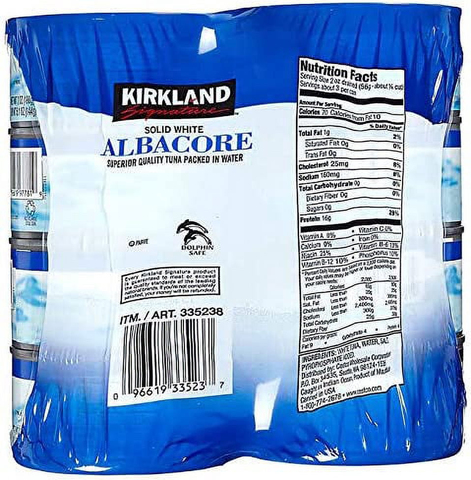 KS Superior Quality Solid White Albacore Tuna Cans - 8 Pack (7 oz.)