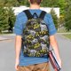 thumbnail image 4 of Easygdp White Retro Off-Road Vehicle Mochila Ligera de 15 Pulgadas para Estudiantes, Mochila Cómoda para la Escuela y Viajes, Correas Ajustables, 4 of 6