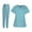Bleu Clair, variante sur Esquirla Vêtements de Travail Infirmière Uniforme de Soins Haut et Pantalon Séchage Rapide m