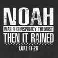 thumbnail image 5 of Wild Bobby Noah Was A Conspiracy Theorist Inspirational/Christian Men Premium Tri Blend Tee, Vintage Black, X-Large, 5 of 5