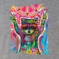 thumbnail image 2 of Dean Russo Cosmic Trash Panda Animal Lover Mens Premium Tri Blend T-Shirt, Premium Heather, Small, 2 of 6