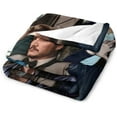 thumbnail image 3 of Cool #1 Pedro Pascal Blanket Ultra Soft Flannel Fleece Blanket Stylish Bedroom Living Room Sofa Warm Blanket All Season Use 30"*40"（76 * 100cm）, 3 of 6