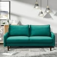 thumbnail image 2 of HomeStock Modern Motifs Stylish Modern Comfortable Couch for Living Room & Office Seating-Color:Dark Green,Size:Velvet Sofa, 2 of 5