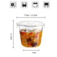 thumbnail image 2 of Recipiente de vidrio para sopa H.JSS WDJS de 700 ml con tapas herméticas, 2 of 9