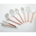 thumbnail image 2 of 7 Piece Set White Silicone and Copper Cooking Utensils for Modern Cooking and Serving, Stainless Steel Copper Serving Utensils, 2 of 3