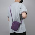 thumbnail image 4 of Btomtd Men's Waterproof Nylon Crossbody Bag, Lightweight Casual Shoulder Bag, Handbag and Purse for Business Travel and Everyday Commute, Purple, 4 of 9