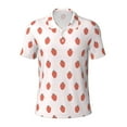 thumbnail image 2 of Daiia Strawberry Pattern Men’s Polo Shirts,Solid Deck Shirt,Classic Fit, Breathable Cotton Polo for Casual and Sport Wear-X-Large, 2 of 7