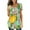 Green, variant on Fesfesfes Women Graphic Tshirt Womens Casual Tops V- Neck Hide Belly Short Sleeve T-Shirts Cute Flowy Tunic Blouses 10(XL)