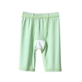 thumbnail image 6 of BADHUB Girls Knee Length Pants Dressy Casual Bermuda Shorts Elastic Waist Solid Color Soft Summer Short Pant Green 12 Years, 6 of 7