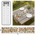 thumbnail image 3 of Autumn Monarch Butterflies Table Runner Wildflowers Botanical Foliage Tablerunners 13 x 60 Inch, Table Decorations Tabletop Scarf for Summer Gathering Holiday Farmhouse Kitchen Dining Decor, 3 of 8