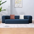 thumbnail image 5 of MUZZ 8.6-Inch Floor Sofa Bed Queen Size, Convertible Folding Sofa Bed, Sleeper Couch Bed with Memory Foam Mattress for Living Room(Blue), 5 of 6
