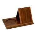 thumbnail image 2 of Abbraccia Triangle Book Holder Book Stand Simple Design Mini Bookshelf Triangle Bookshelf, Book Rest ,for Library Table Office Reading Brown, 2 of 9