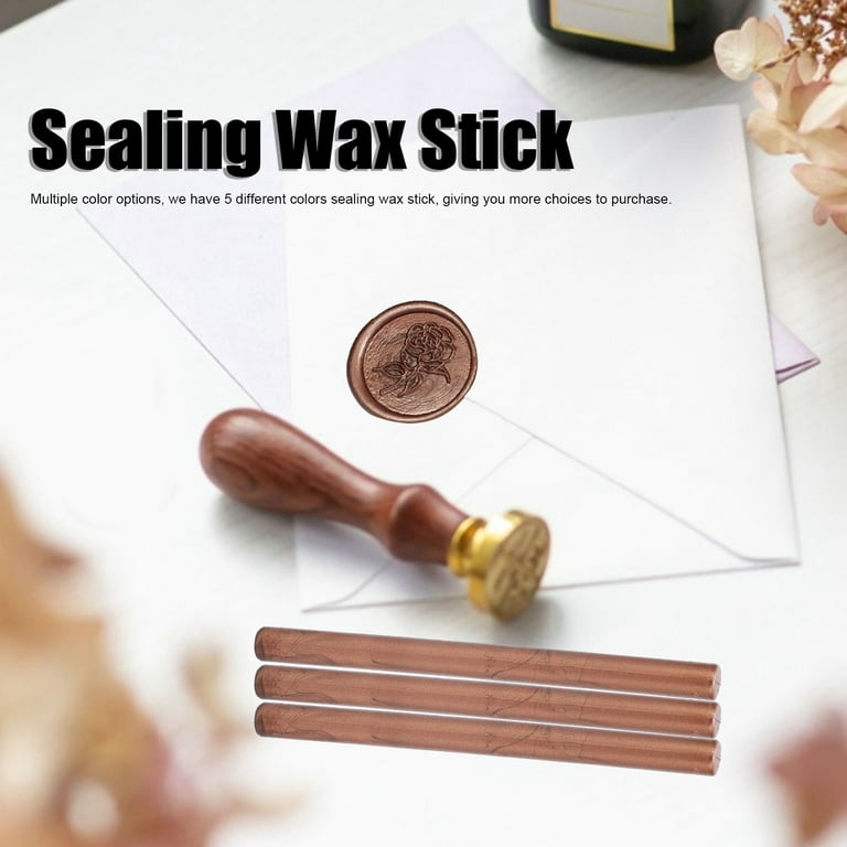 Antique Bronze Glue Gun Sealing Wax Sticks for Wax Seal Stamp, Great for  Wedding Invitations, Letters, Cards, Envelopes, Snail Mails, Wine Packages