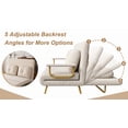 thumbnail image 2 of Canapé-lit Pliant 5-en-1 - Grand Fauteuil Convertible (Blanc), 2 of 8
