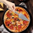 thumbnail image 5 of Snmubt Stainless Steel Pizza Cutter Shovel Integrated Pizza Knife Roller Knife Shovel Cutting Pizza Home Kitchen Baking Tools Stainless Steel Light Pizza Tools (Silver), 5 of 6