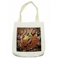 thumbnail image 1 of Coffee Tote Bag, Beans with Flavored with Green Cardamom Traditional Oriental Drink, Cloth Linen Reusable Bag for Shopping Books Beach and More, 16.5" X 14", Cream, by Ambesonne, 1 of 2