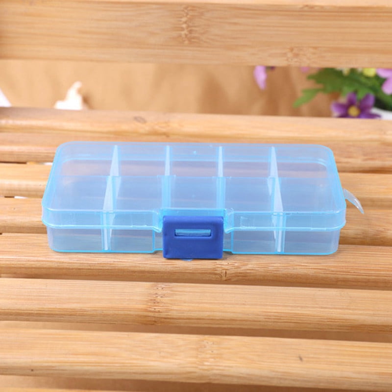 Kiplyki Wholesale Plastic 24 Slots Adjustable Jewelry Storage Box Case  Craft Organizer Beads