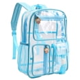 thumbnail image 6 of Transparent Stadium Approved Backpack With Large Capacity, PVC Clear Backpack For Women And Men, Travel And Event Security Check (Black), 6 of 6