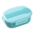 thumbnail image 2 of pvdgvd Student Two-Compartment Lunch Box with Tableware, Portable Travel Mould & Microwave Safe, Lightweight & Leakproof, Ideal for School, 2 of 9