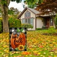 thumbnail image 6 of Happy Fall Y''all Farmhouse Pumpkin Decorative Burlap Garden Flag, Buffalo Plaid Check Home Yard Small Outdoor Decor, Rustic Autumn Harvest Sunflower Outside Decoration Double Sided 12.5x18, 6 of 6