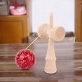 thumbnail image 3 of Japanese Traditional Toy Wood Handle Handmade Marble Ball Kendama Kids Sports Game (Red), 3 of 8