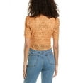 thumbnail image 2 of Sandro womens  Eyelet Top, 0, Orange, 2 of 3