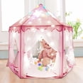 thumbnail image 1 of Princess Castle Children Girls Indoor House Folding Play Kids Balls Pool Tipi Teepee Ballenbak Baby Playhouse Dream Tent heqiyong LED, 1 of 2