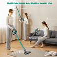 thumbnail image 5 of KANFUAQ Cordless Vacuum Cleaner 38000PA/400W Stick Vacuum 50min 2200mAh for Home Pet Hair Car Carpet Hardwood Floor, 5 of 12