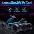 thumbnail image 5 of NEILA 24V Go Kart for Kids Teens，Ride on Drift Car，8 MPH High Speed Drifting Racing Electric Fun Toys,24V 9Ah Battery 300W*2 Motors, Max Load 175 lbs for 8-12 Years (Blue), 5 of 7