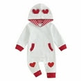 thumbnail image 2 of JAHH Baby Boy Valentines Day Jumpsuit Outfit Kids Sweatshirt Jumpsuit 𝖱ompers Spring 𝖢arnival Clothes Boys Festive Wear, 2 of 9