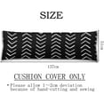thumbnail image 4 of Boho Body Pillow Cover Modern Stripe Geometric Tribal Polyester Long Pillowcase with Zipper Decorative Farmhouse Aztec Soft Cushion Bedding Pillow Cases for Couch,Sofa,Home Gifts 20"x54",Black White, 4 of 4