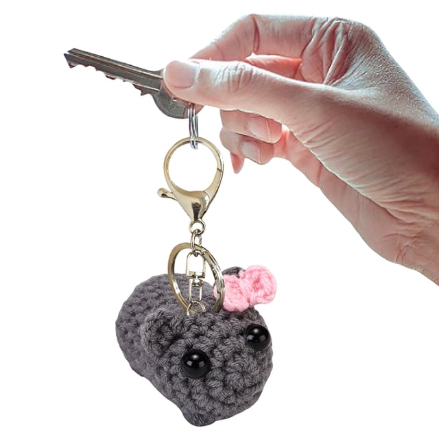 Juguete Hámster Con Pajarita Triste Y Suave Muñeco Punto para Regalos