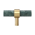 thumbnail image 1 of Tiradores de mármol para armarios, tiradores robustos y elegantes para cajoneras de baño, armarios, muebles de cocina y cómodas. Verde de 35x60 mm, 1 of 9