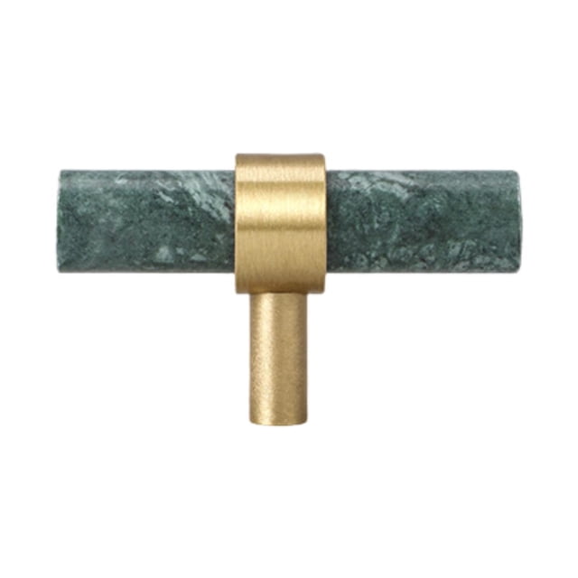 Tiradores de mármol para armarios, tiradores robustos y elegantes para cajoneras de baño, armarios, muebles de cocina y cómodas. Verde de 35x60 mm