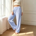 thumbnail image 4 of Diufon Womens Flannel Pajama Pants Plaid Elastic Waist Fall Winter Fleece Warm Sleep Pants Baggy Checkered Homewear, 4 of 8