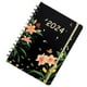 thumbnail image 2 of Planificador semanal de Año Nuevo 2024, cuaderno de diario portátil de 12 meses, logre su lluvia de flores, 2 of 9