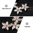 thumbnail image 3 of NUOLUX 1Ud Pasador De Con De Flor En Zirconia Dorado Accesorio Ligero Para Decorar, 3 of 8