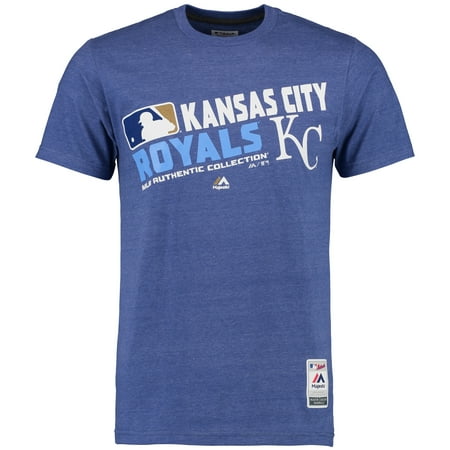 - Kansas City Royals Majestic Authentic Collection Team Choice Heathered T-Shirt - Royal