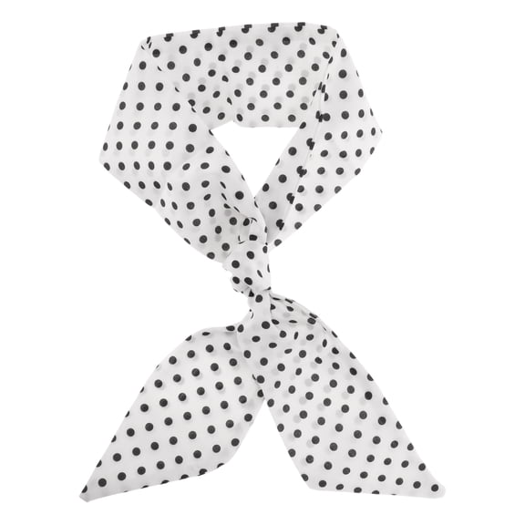 Unique Bargains 1 Pc Scarf Headband Versatile Print Neck Scarf for Women Beige