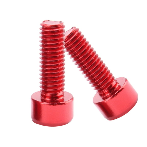 NICEXMAS Bike Stem Screw Red Aluminum Alloy 4PCS For Mountain Biking