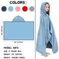 thumbnail image 2 of Towel Hiturbo Kids, forro polar con capucha, 127 x 76 cm, suave felpa, 2 of 6