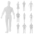 thumbnail image 1 of OFFIGAM 20Pcs Small Realistic Figure Model for Model Train Layout in 3.00X0.50X0.15Cm, 1 of 8
