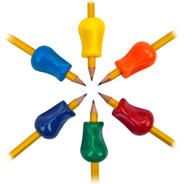 Pack de 36 Adaptadores Universales The Pencil Grip Ergonométricos en Colores Clásicos
